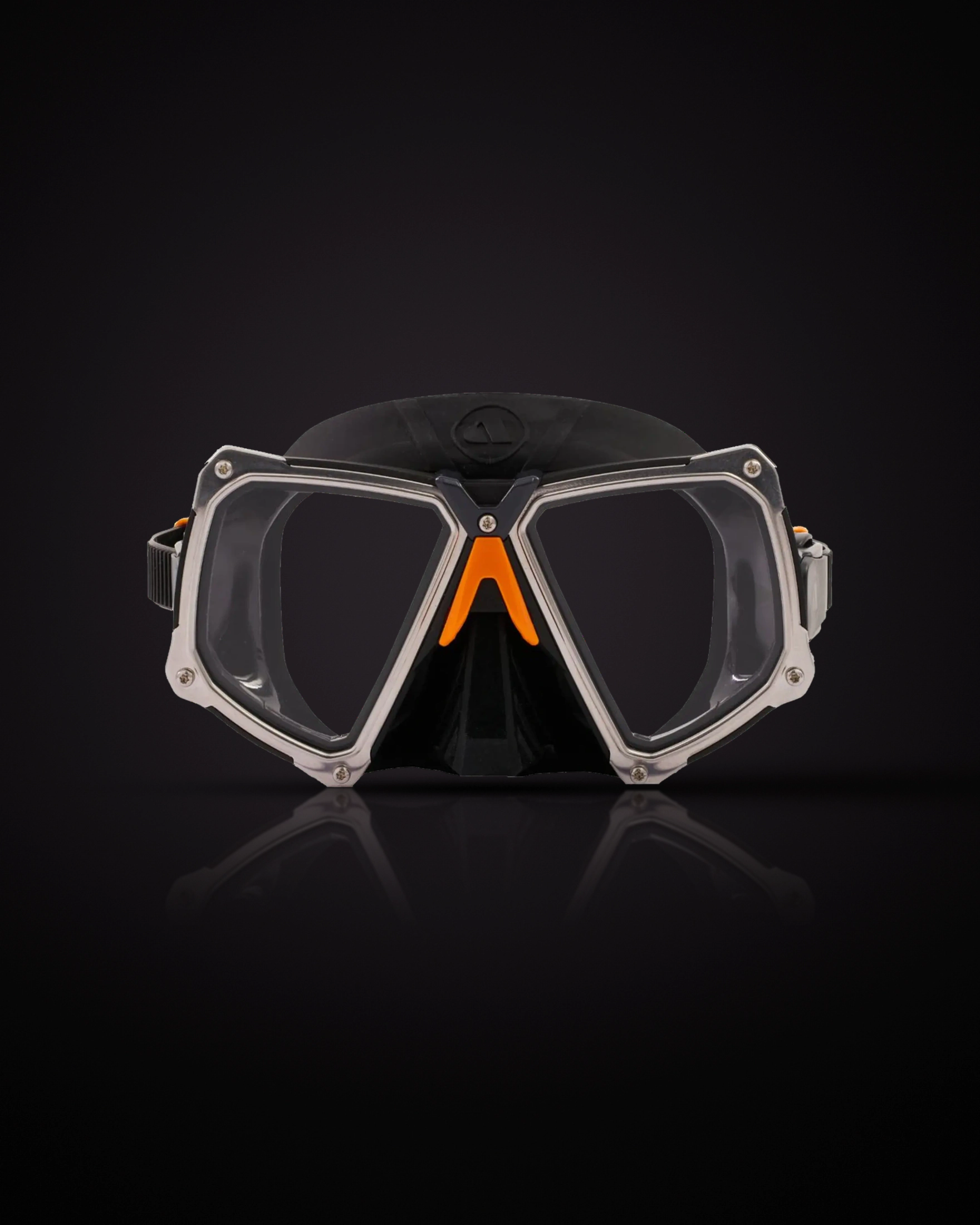 Apeks VX2 in Black/Orange, front view
