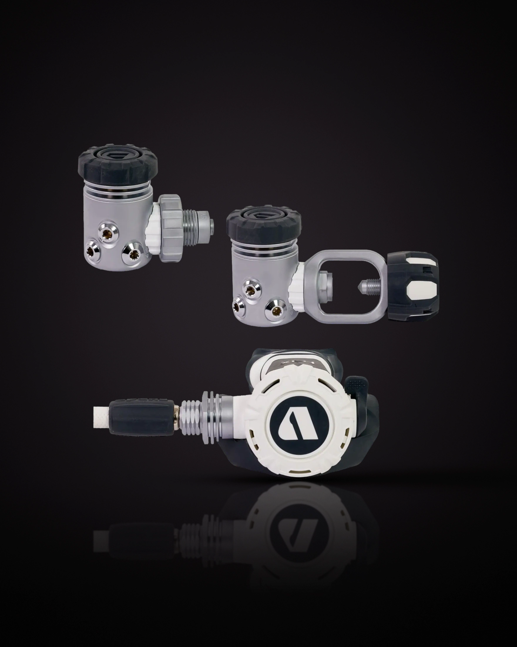 Apeks XL4+ เฟิร์สสเตจแบบ DIN และ INT (Yoke) กับเซคันด์สเตจ