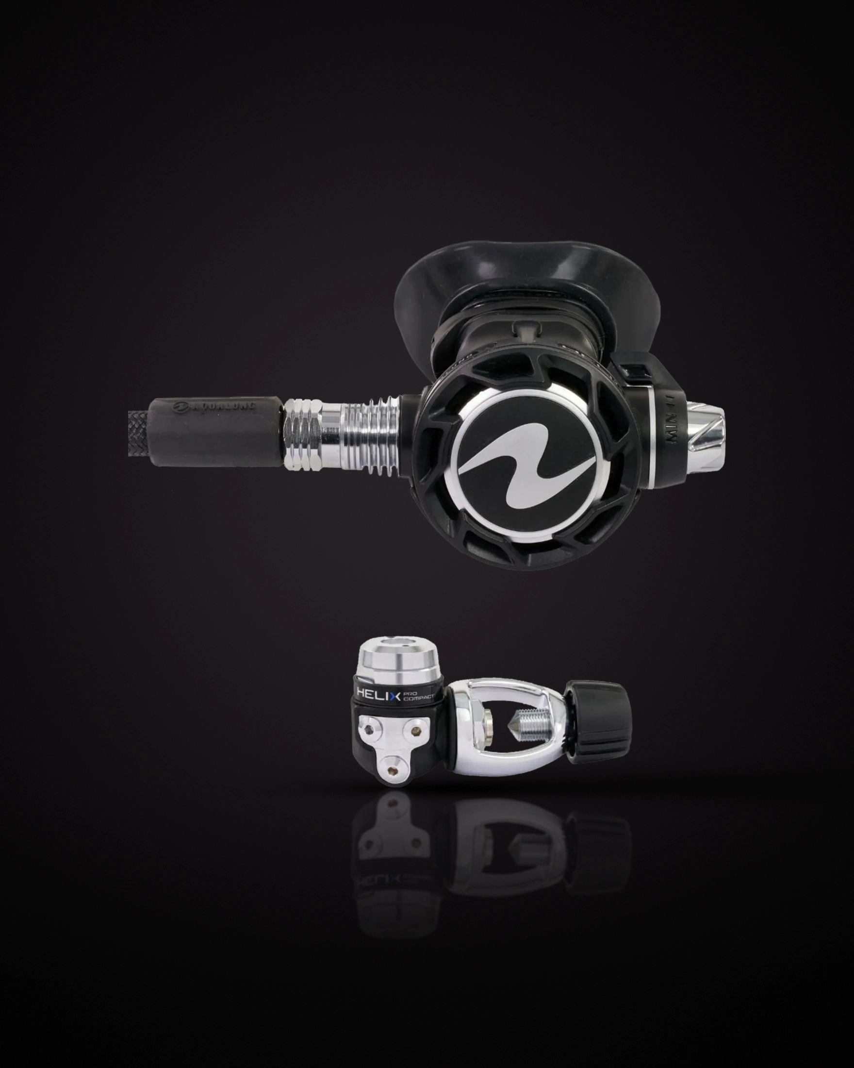 Aqualung Helix Compact Pro INT (yoke) set: second stage and first stage