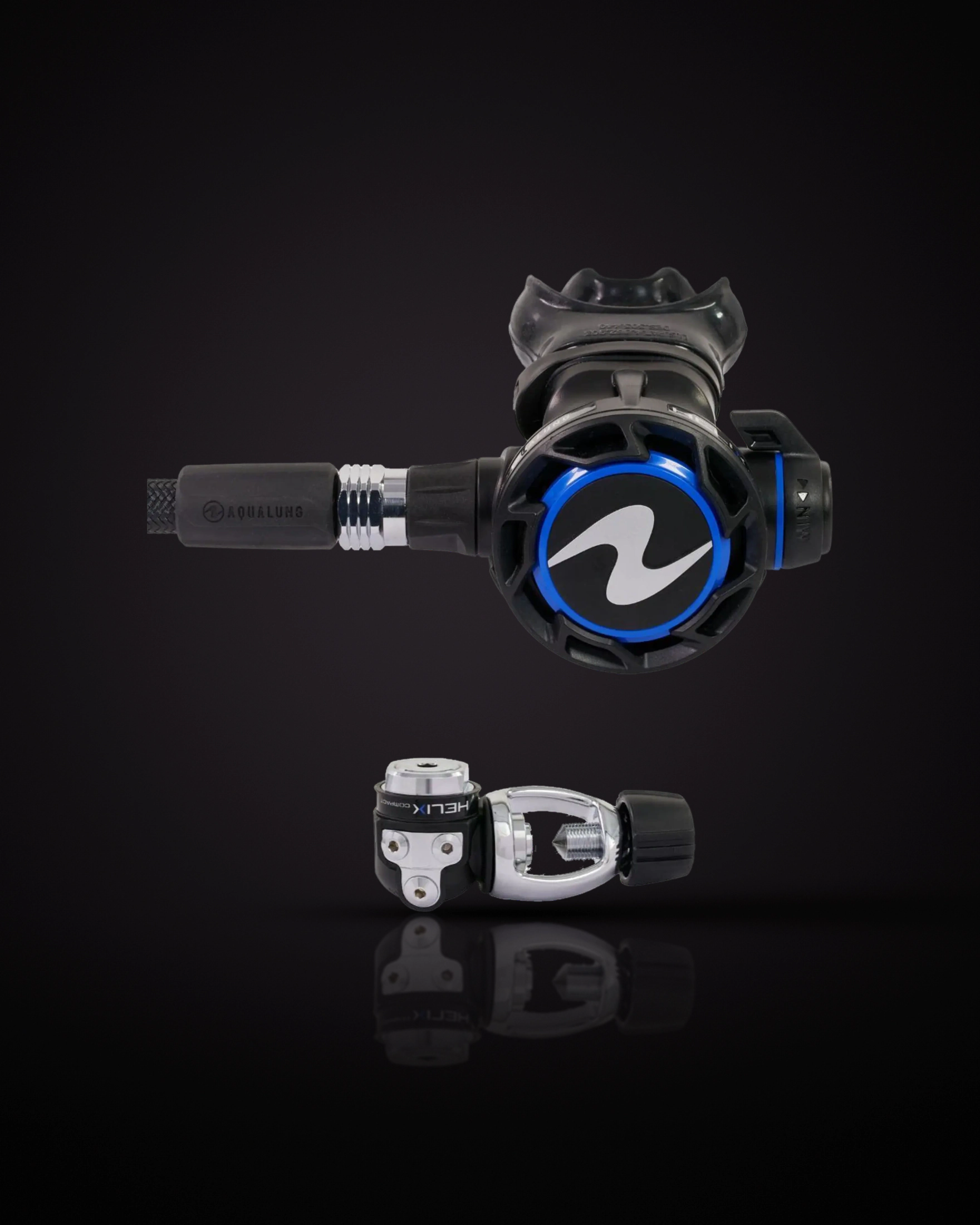 Aqualung Helix Compact ชุด INT (Yoke) เซคันด์สเตจและเฟิร์สสเตจ