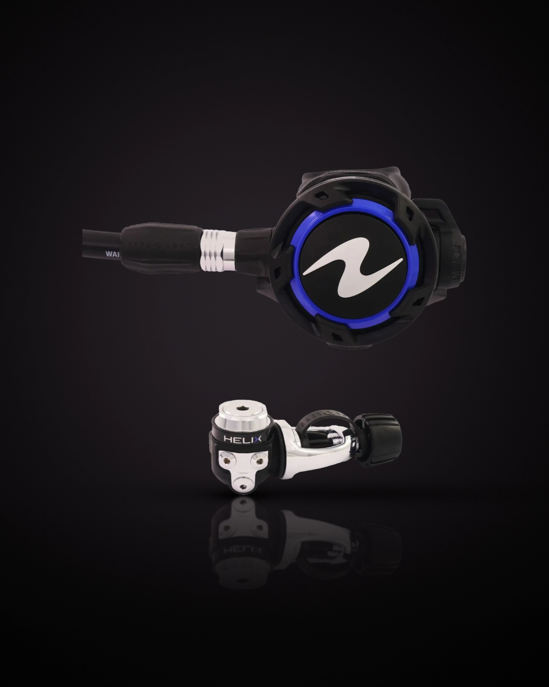 Aqualung Helix INT (yoke) set: second stage and first stage