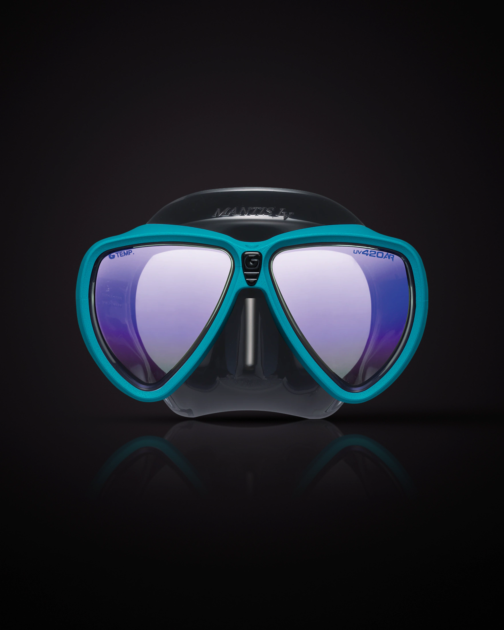 GULL MANTIS LV สี Satin Rubber Jade ซิลิโคนดำ มุมหน้าตรง