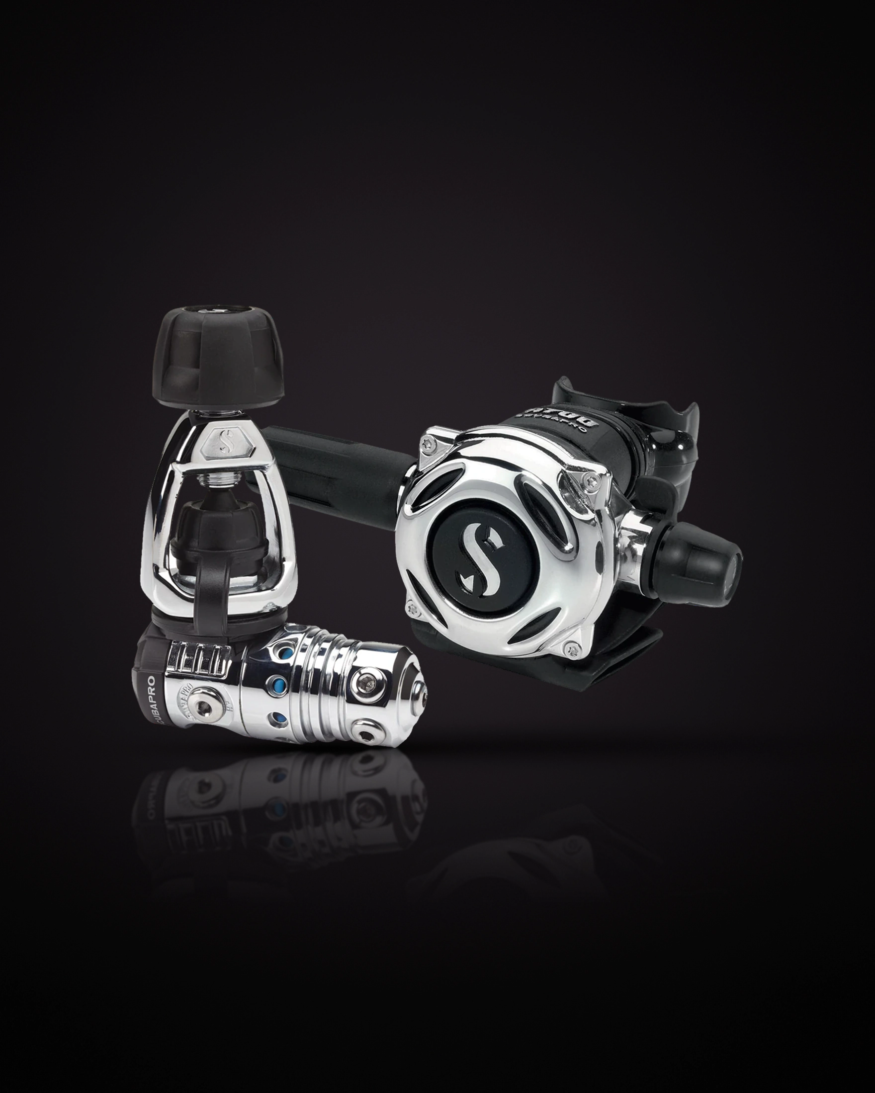 SCUBAPRO MK25 EVO / A700 INT (yoke) set: chrome first stage and A700 second stage