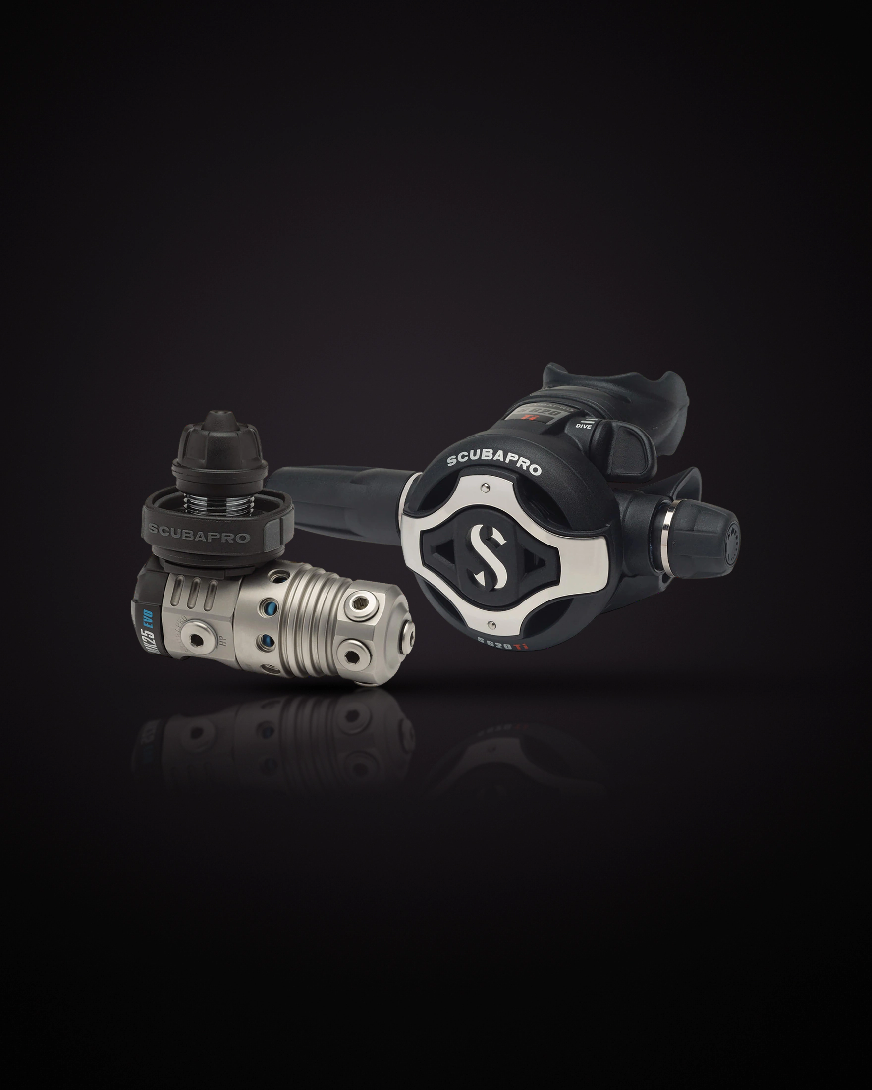 SCUBAPRO MK25T EVO / S620 X-Ti DIN set: titanium first stage and second stage